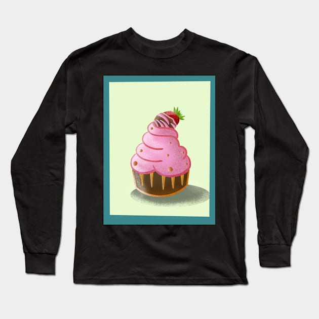 Strawberry Pancake Long Sleeve T-Shirt by MarMi